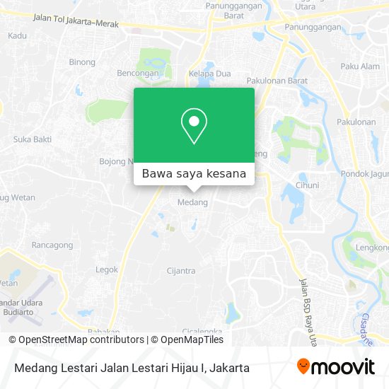 Peta Medang Lestari Jalan Lestari Hijau I