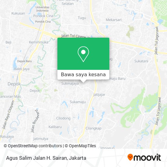 Peta Agus Salim Jalan H. Sairan