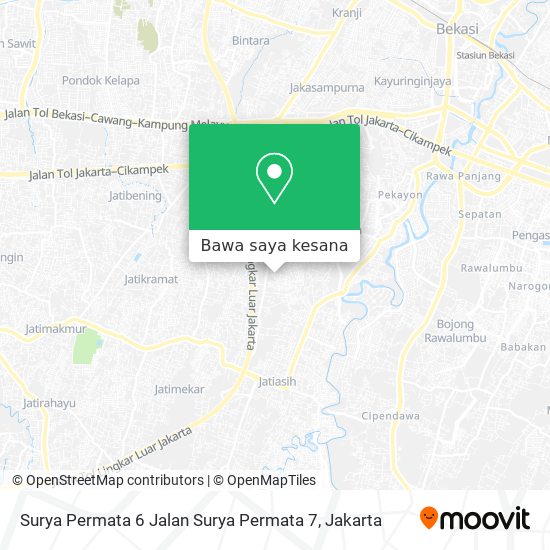 Peta Surya Permata 6 Jalan Surya Permata 7