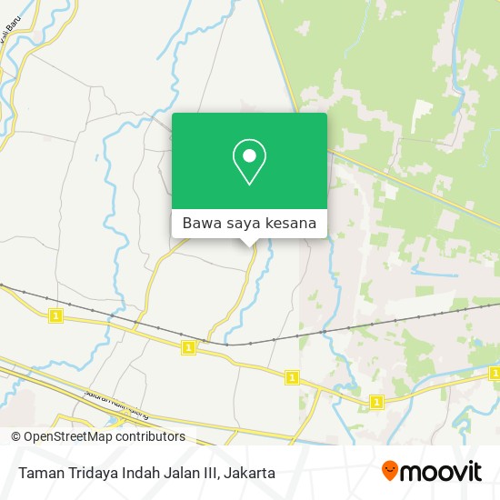 Peta Taman Tridaya Indah Jalan III