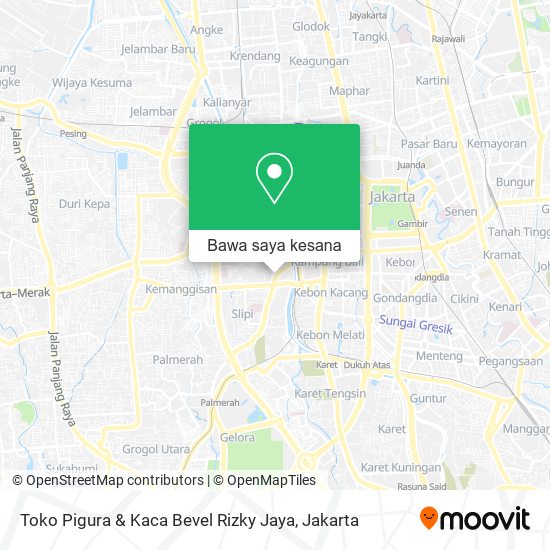 Peta Toko Pigura & Kaca Bevel Rizky Jaya