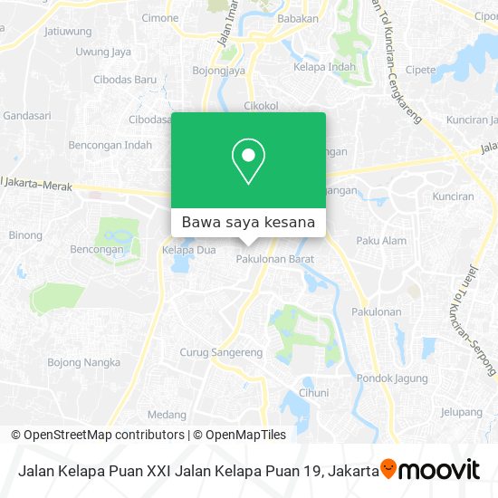 Peta Jalan Kelapa Puan XXI Jalan Kelapa Puan 19