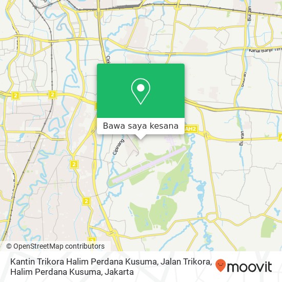 Peta Kantin Trikora Halim Perdana Kusuma, Jalan Trikora, Halim Perdana Kusuma