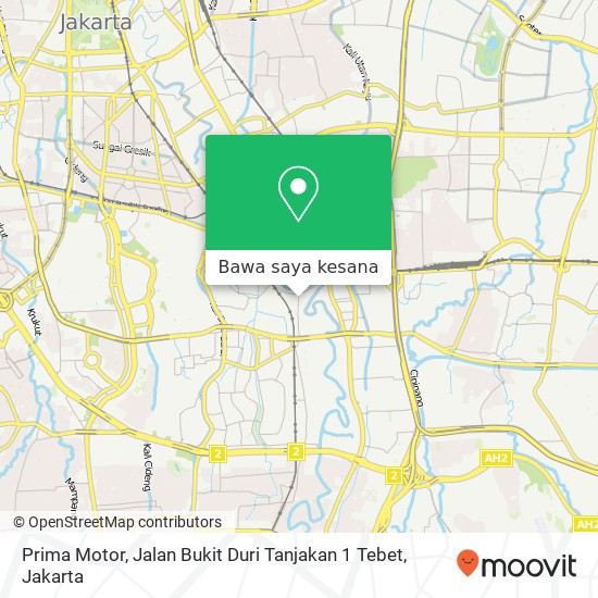 Peta Prima Motor, Jalan Bukit Duri Tanjakan 1 Tebet