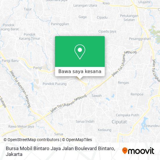Peta Bursa Mobil Bintaro Jaya Jalan Boulevard Bintaro