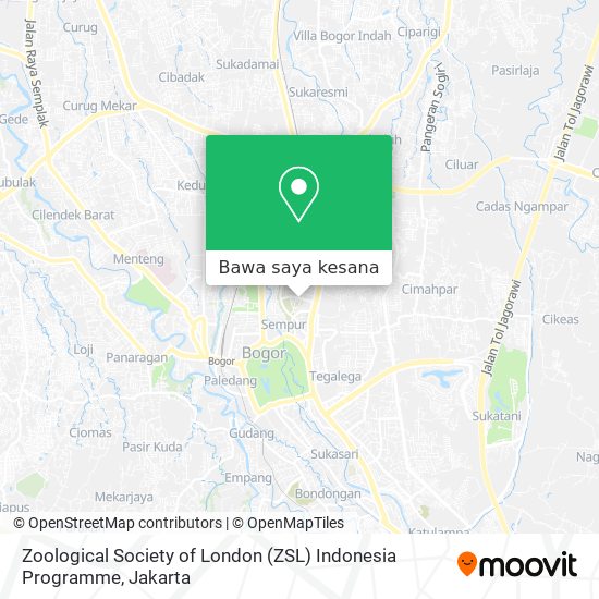 Peta Zoological Society of London (ZSL) Indonesia Programme