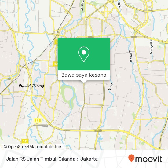 Peta Jalan RS Jalan Timbul, Cilandak