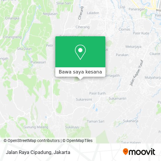 Peta Jalan Raya Cipadung