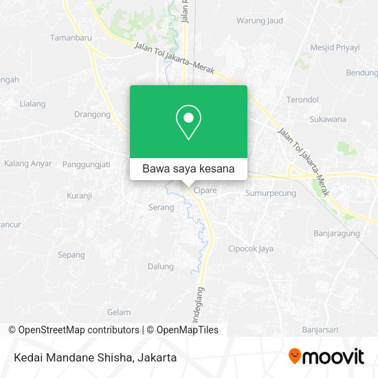 Peta Kedai Mandane Shisha, Serang