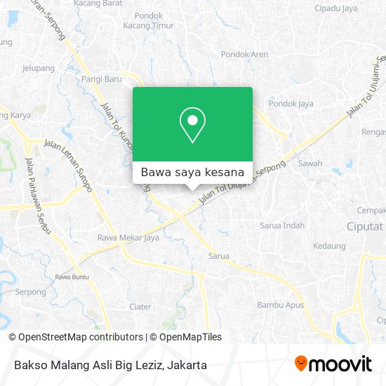 Peta Bakso Malang Asli Big Leziz