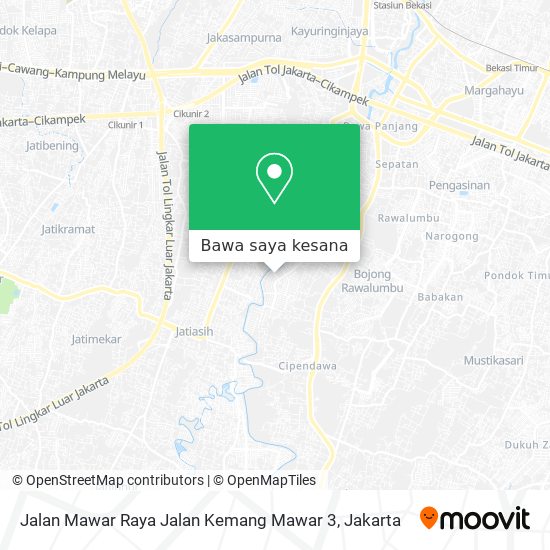 Peta Jalan Mawar Raya Jalan Kemang Mawar 3