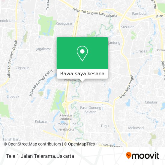 Peta Tele 1 Jalan Telerama