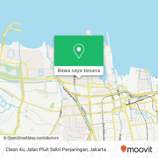 Peta Clean 4u, Jalan Pluit Sakti Penjaringan