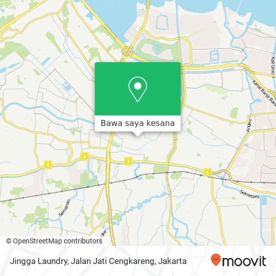 Peta Jingga Laundry, Jalan Jati Cengkareng