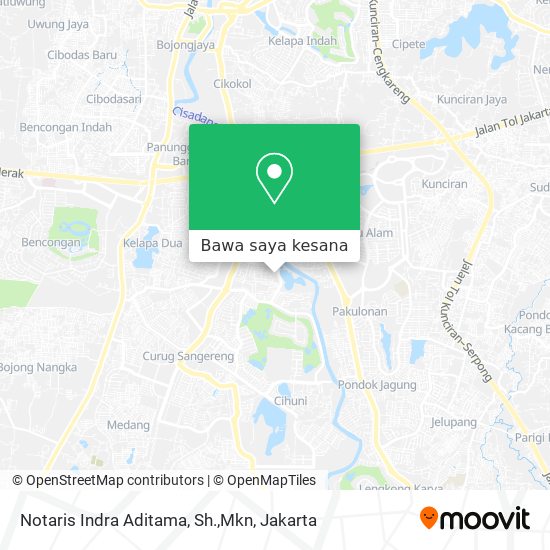 Peta Notaris Indra Aditama, Sh.,Mkn