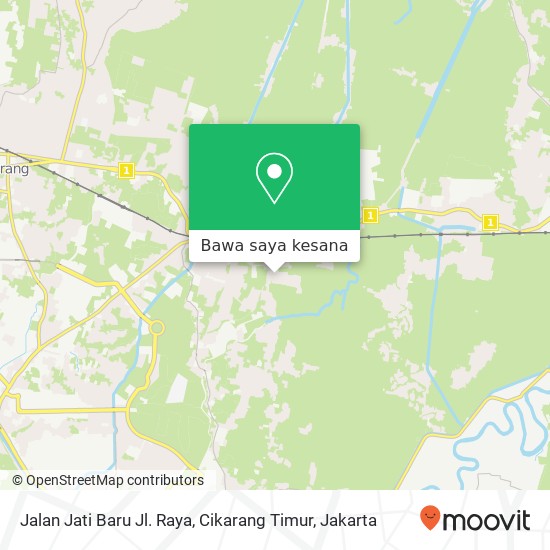 Peta Jalan Jati Baru Jl. Raya, Cikarang Timur