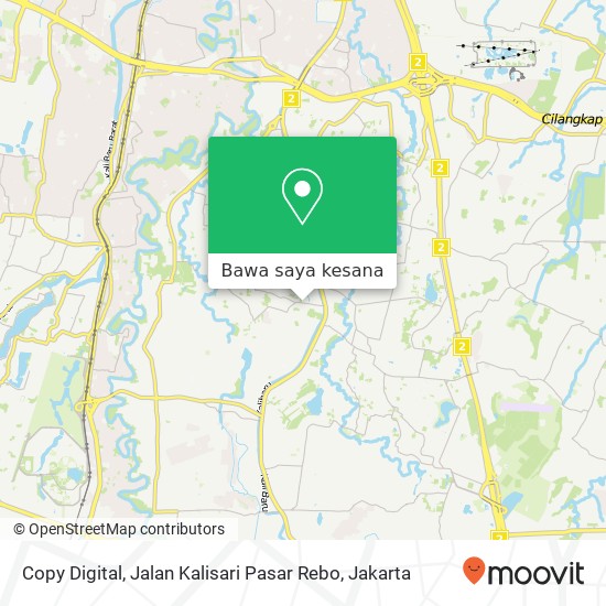 Peta Copy Digital, Jalan Kalisari Pasar Rebo