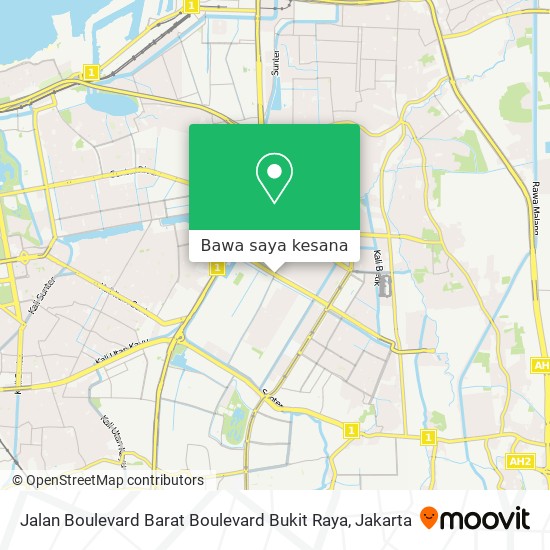 Peta Jalan Boulevard Barat Boulevard Bukit Raya
