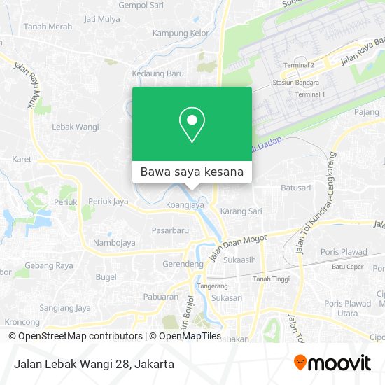 Peta Jalan Lebak Wangi 28