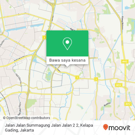 Peta Jalan Jalan Summagung Jalan Jalan 2 2, Kelapa Gading