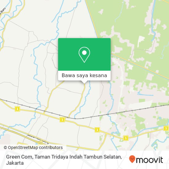 Peta Green Com, Taman Tridaya Indah Tambun Selatan