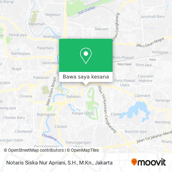 Peta Notaris Siska Nur Apriani, S.H., M.Kn.