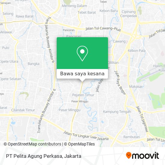 Peta PT Pelita Agung Perkasa