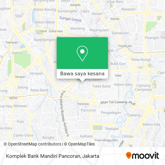 Peta Komplek Bank Mandiri Pancoran