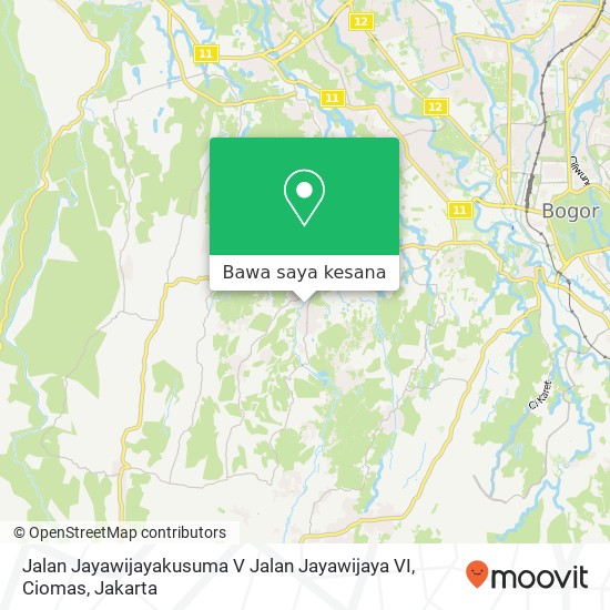 Peta Jalan Jayawijayakusuma V Jalan Jayawijaya VI, Ciomas