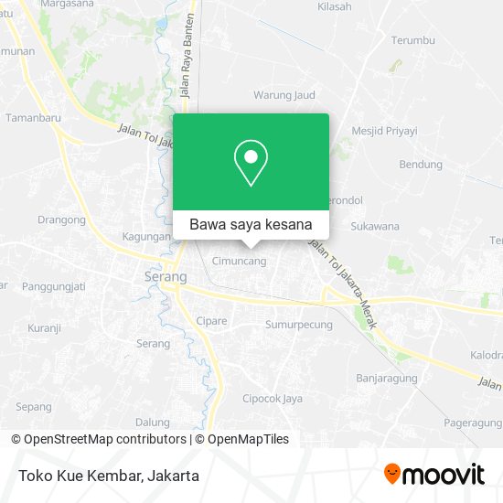 Peta Toko Kue Kembar, Serang 42111