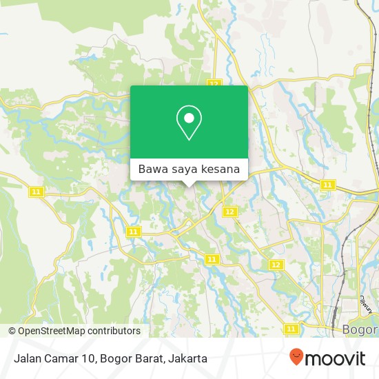 Peta Jalan Camar 10, Bogor Barat