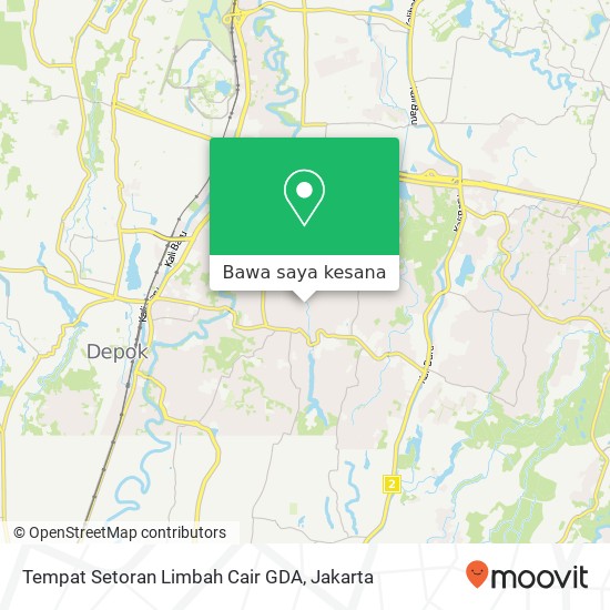 Peta Tempat Setoran Limbah Cair GDA