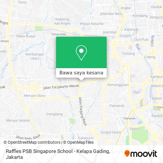 Peta Raffles PSB Singapore School - Kelapa Gading