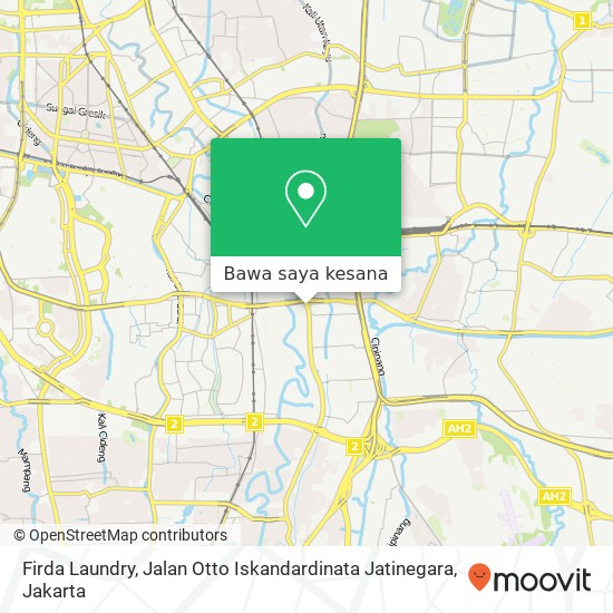 Peta Firda Laundry, Jalan Otto Iskandardinata Jatinegara