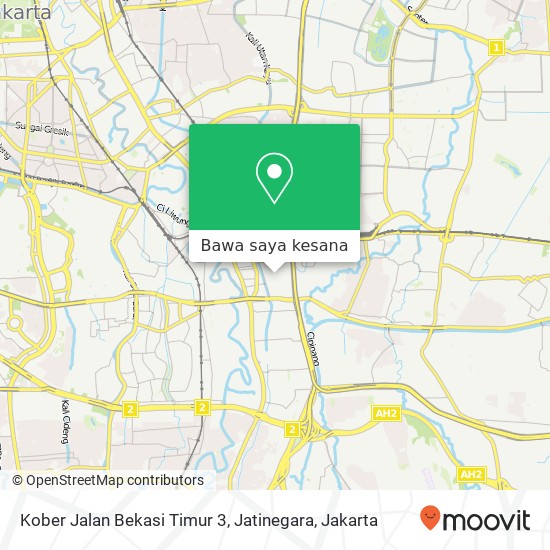 Peta Kober Jalan Bekasi Timur 3, Jatinegara