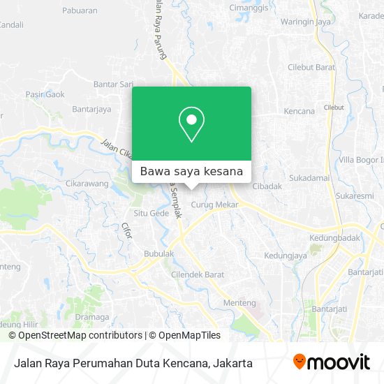 Peta Jalan Raya Perumahan Duta Kencana