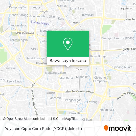 Peta Yayasan Cipta Cara Padu (YCCP)