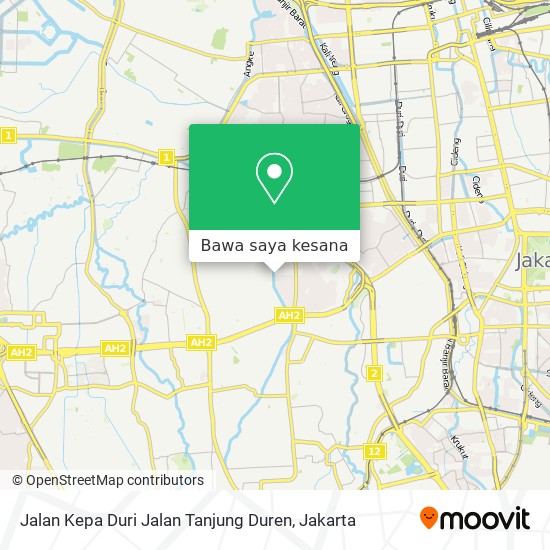 Peta Jalan Kepa Duri Jalan Tanjung Duren