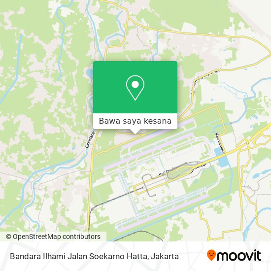 Peta Bandara Ilhami Jalan Soekarno Hatta