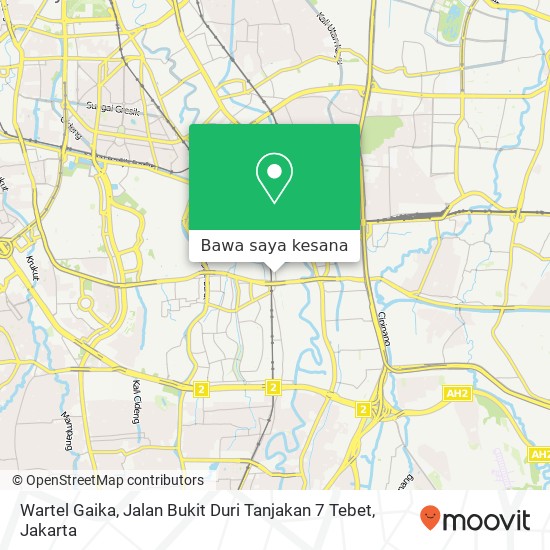 Peta Wartel Gaika, Jalan Bukit Duri Tanjakan 7 Tebet