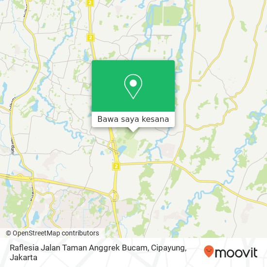 Peta Raflesia Jalan Taman Anggrek Bucam, Cipayung