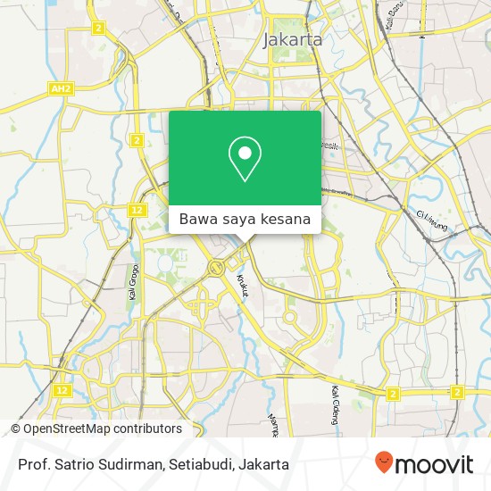 Peta Prof. Satrio Sudirman, Setiabudi