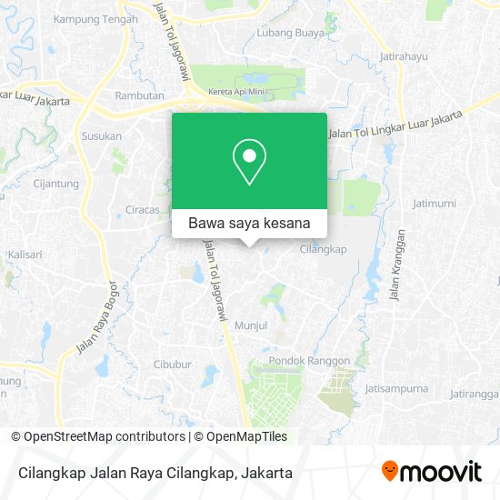 Peta Cilangkap Jalan Raya Cilangkap