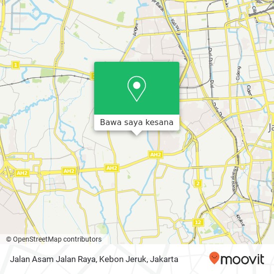 Peta Jalan Asam Jalan Raya, Kebon Jeruk