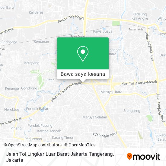 Peta Jalan Tol Lingkar Luar Barat Jakarta Tangerang