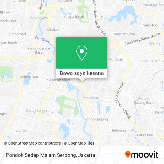 Peta Pondok Sedap Malam Serpong