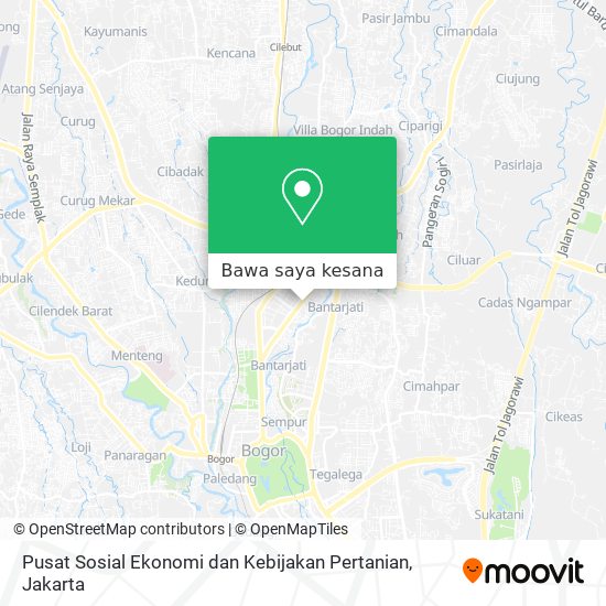Peta Pusat Sosial Ekonomi dan Kebijakan Pertanian