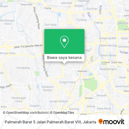 Peta Palmerah Barat 5 Jalan Palmerah Barat VIII
