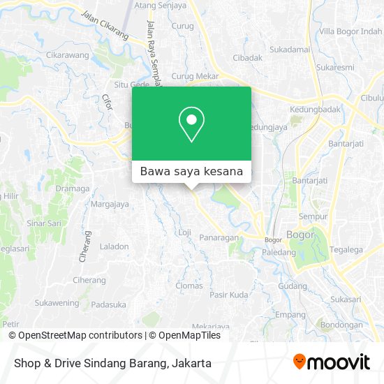 Peta Shop & Drive Sindang Barang