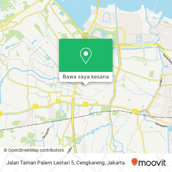 Peta Jalan Taman Palem Lestari 5, Cengkareng